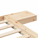 vidaXL Ágykeret Barna 150 x 200 cm faszínű