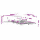 vidaXL Ágykeret Fehér 120 x 200 cm faszínű