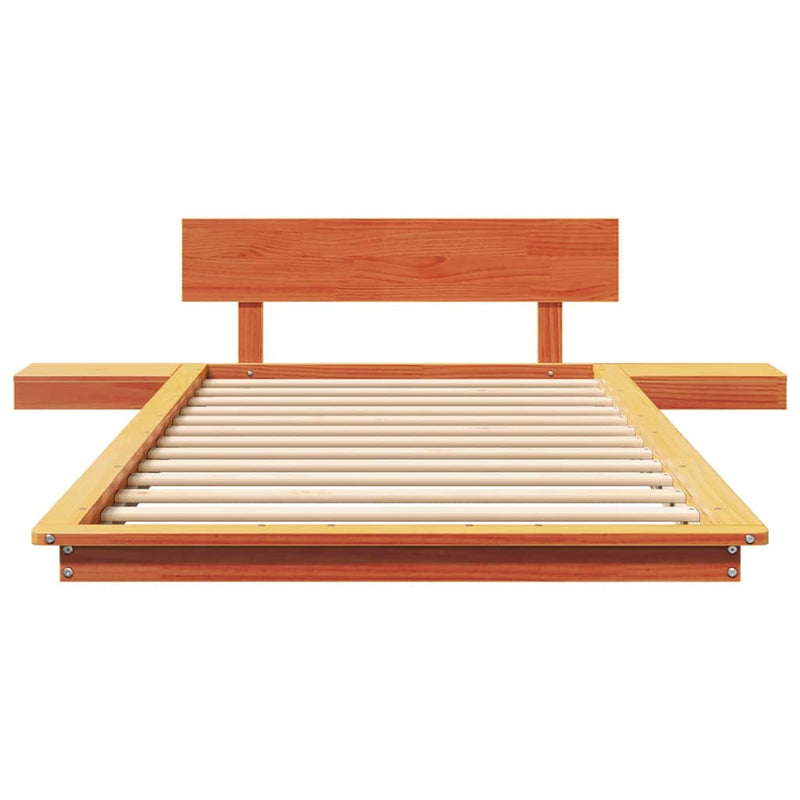 vidaXL Ágykeret Barna 90 x 190 cm faszínű