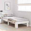 vidaXL Ágykeret fejtámlával Fehér 90 x 190 cm Tömör fenyőfa