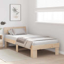 vidaXL Ágykeret fejtámlával Természetes 80 x 200 cm Tömör fenyőfa