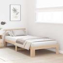 vidaXL Ágykeret fejtámlával Természetes 75 x 190 cm Tömör fenyőfa