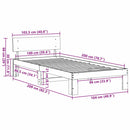 vidaXL Ágykeret fejtámlával Fehér 100 x 200 cm Tömör fenyőfa
