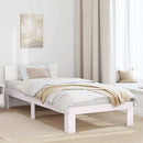 vidaXL Ágykeret fejtámlával Fehér 80 x 200 cm Tömör fenyőfa