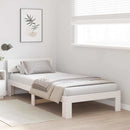 vidaXL Ágykeret fejtámlával Fehér 80 x 200 cm Tömör fenyőfa