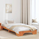 vidaXL Ágykeret Faggyú barna 90 x 190 cm Tömör fenyőfa
