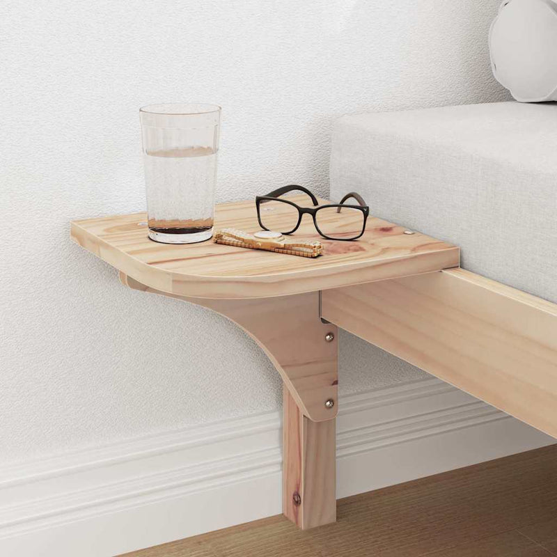 vidaXL Ágykeret Természetes 80 x 200 cm Tömör fenyőfa