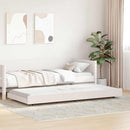 vidaXL Ágykeret Fehér 80 x 200 cm Tömör fenyőfa
