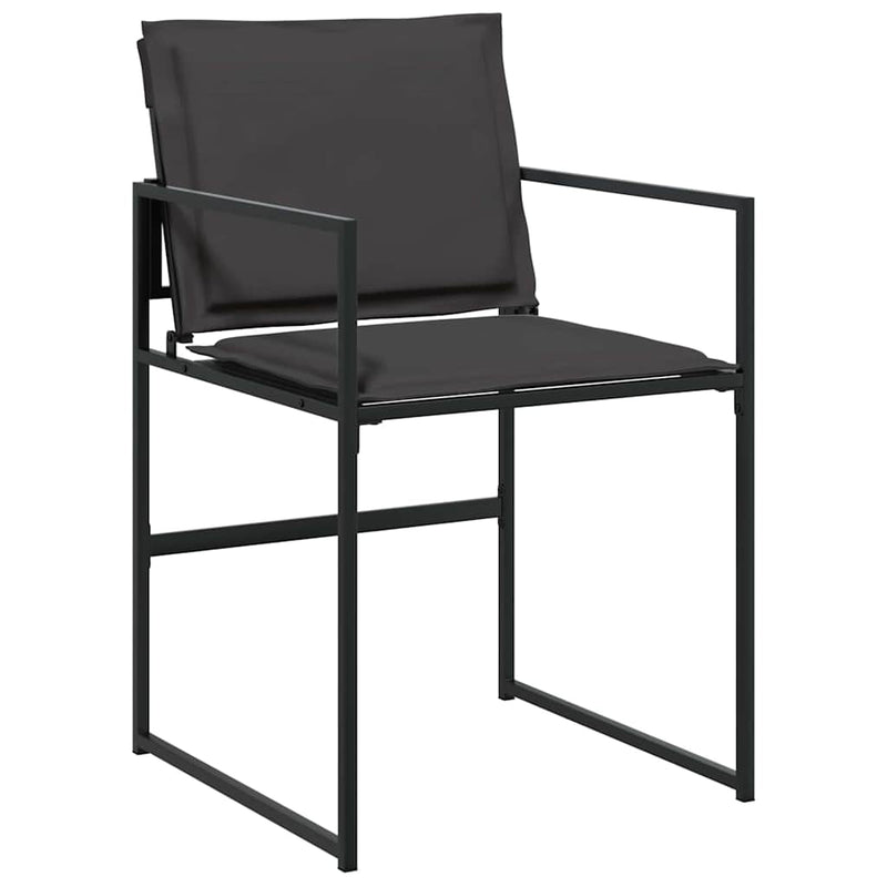 vidaXL Kert étkező szett 5 pcs Fekete 140 x 70 x 73 cm