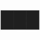 vidaXL Kert étkező szett 5 pcs Fekete Textilén és acél