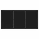 vidaXL Kert étkező szett 5 pcs Fekete Textilén és acél