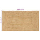 vidaXL Területszőnyegek Természetes 80 x 200 cm Juta