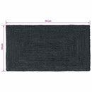 vidaXL Területszőnyegek Négyszögletes Sötétszürke 60 x 110 cm Juta