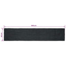 vidaXL Területszőnyegek Négyszögletes Sötétszürke 60 x 400 cm Juta