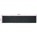 vidaXL Területszőnyegek Négyszögletes Sötétszürke 80 x 400 cm Juta