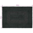 vidaXL Területszőnyegek Négyszögletes Sötétszürke 140 x 200 cm Juta