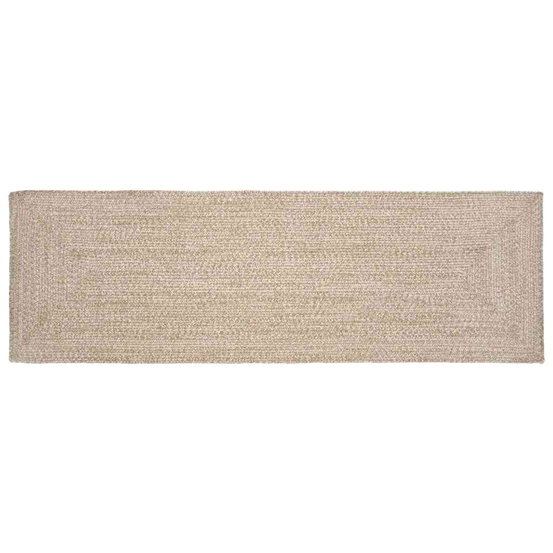 vidaXL Szőnyeg Természetes és fehér 80 x 200 cm Juta