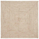 vidaXL Területszőnyegek Természetes és Fehér 120 x 120 cm Juta