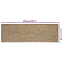 vidaXL Területszőnyegek Természetes és Fekete 80 x 200 cm Juta