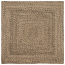 vidaXL Szőnyeg Természetes és fekete 120 x 120 cm Juta