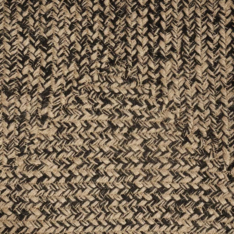 vidaXL Szőnyeg Természetes és fekete 120 x 120 cm Juta