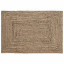 vidaXL Területszőnyegek Természetes és Fekete 120 x 170 cm Juta