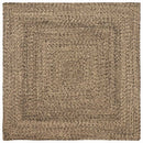 vidaXL Területszőnyegek Természetes és Fekete 160 x 160 cm Juta
