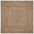 vidaXL Szőnyeg Természetes és fekete 240 x 240 cm Juta