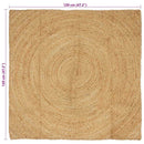vidaXL Területszőnyegek Természetes 120 x 120 cm Juta