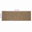 vidaXL Területszőnyegek Szürke 60 x 250 cm Juta