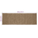 vidaXL Területszőnyegek Szürke 60 x 300 cm Juta