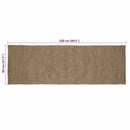 vidaXL Területszőnyegek Szürke 80 x 250 cm Juta