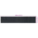 vidaXL Területszőnyegek Sötétszürke 60 x 400 cm Juta