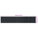 vidaXL Területszőnyegek Sötétszürke 80 x 400 cm Juta
