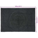 vidaXL Területszőnyegek Sötétszürke 140 x 200 cm Juta