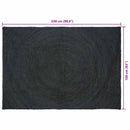 vidaXL Területszőnyegek Sötétszürke 160 x 230 cm Juta