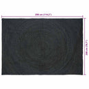 vidaXL Területszőnyegek Sötétszürke 200 x 290 cm Juta