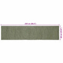 vidaXL Területszőnyegek Olajzöld 60 x 250 cm Juta