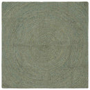vidaXL Területszőnyegek Olajzöld 120 x 120 cm Juta