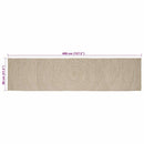 vidaXL Területszőnyegek Természetes és Fehér 80 x 400 cm Juta
