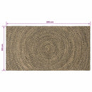 vidaXL Területszőnyegek Természetes és Fekete 100 x 200 cm Juta