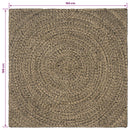 vidaXL Területszőnyegek Természetes és Fekete 160 x 160 cm Juta