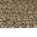 vidaXL Területszőnyegek Természetes és Fekete 240 x 240 cm Juta