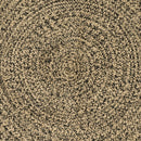 vidaXL Területszőnyegek Természetes és Fekete 240 x 240 cm Juta