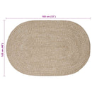 vidaXL Területszőnyegek Fehér 122 x 183 cm Juta