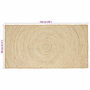 vidaXL Területszőnyegek Fehér 80 x 150 cm Juta