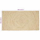 vidaXL Területszőnyegek Fehér 100 x 200 cm Juta