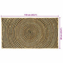 vidaXL Területszőnyegek Fekete 60 x 110 cm Juta