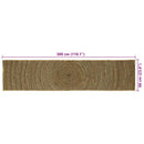 vidaXL Területszőnyegek Fekete 60 x 300 cm Juta