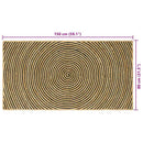 vidaXL Területszőnyegek Fekete 80 x 150 cm Juta